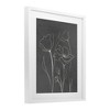 Stupell Industries Minimal Gray Poppies Framed Print Under Glass - 2 of 4