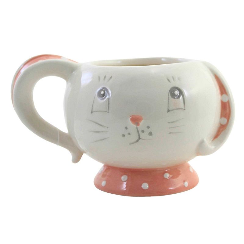 3.0 Inch Dottie Tea Cups Easter Bunny Rabbit St/4 Mugs, 5 of 6