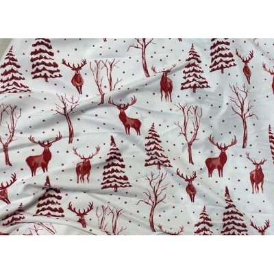 Garvee Christmas Sheet Set Queen Size, 4 Piece Cute Soft Bedding Set with Deep Pocket Fitted Sheet & 2 Pillow Shams, Xmas Decor for Bedroom