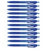 School Smart Retractable Hybrid Gel and Ink Pens, Blue, Pack of 12 - 3 of 4