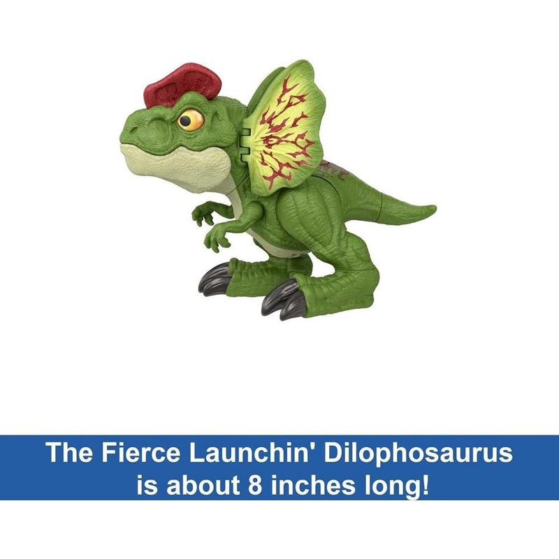 Jurassic World Dinosaur Sound Toy, Uncaged Fierce Launchin Dilophosaurus Figure, 5 of 7