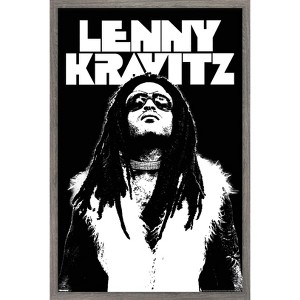 Trends International Lenny Kravitz - Black and White Framed Wall