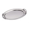 Jiallo  22" x 13" Oval Stainless Steel Tray w/ Handles - 2 of 2