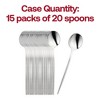 Smarty Had A Party Silver Moderno Plastic Dessert Spoons - 300 pcs - 4 of 4