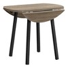 NicBex 3-Piece Vintage Round Dining Table Set & Upholstered Chairs for Kitchen,Restaurant,Modern Dinette Set with Drop Leaf Design - 4 of 4