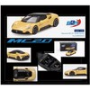 Maserati MC20 Giallo Genio Yellow with Black Top 1/64 Diecast Model Car by BBR - 3 of 3