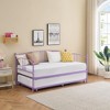 Whizmax Daybed and Trundle Frame Set, Premium Steel Slat Support, Daybed and Roll Out Trundle Accommodate - 4 of 4