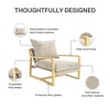 RealRooms Mika Upholstered Sling Accent Chair - 3 of 4