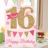 Big Dot of Happiness Sweet 16 - Happy 16th Birthday Giant Greeting Card - Big Shaped Jumborific Card - 2 of 4