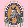 Girl's Lost Gods Horse Star Frame Portrait T-Shirt - 2 of 4