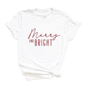 Simply Sage Market Women's Merry and Bright Short Sleeve Graphic Tee - 1 of 4