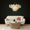 ALOADECOR Cone Shape Coastal Capiz Shells Chandelier With Antique Gold Metal - 2 of 4