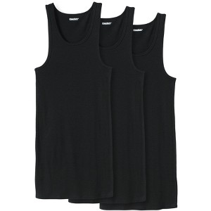 KingSize Men's Big & Tall 3-Pack Ribbed Cotton Tank Undershirt - 1 of 4