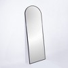 FURNIinspire Full Length Mirrors Metal Arch Stand Sleek Contemporary Decor for Modern Stylish Bedroom Spaces, Black, 76.3"*32.2"*2.6" - 4 of 4