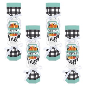 Big Dot of Happiness Happy Fall Truck - No Snap Harvest Pumpkin Party Table Favors - DIY Cracker Boxes - Set of 12 - 1 of 4