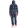Tipsy Elves Blue Reindeer Jumpsuit - Festive Christmas One Piece Reindeer Pajamas for Men and Women - 3 of 4