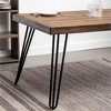 NicBex Dining Room Table for 4 Morden 60" Rectangle Dining Table Counter Height Table with 4 Metal Hairpin Design Legs for Kitchen, White - 3 of 4