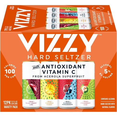 Vizzy Hard Seltzer Variety Pack 12pk 12 Fl Oz Slim Cans Target
