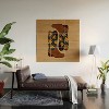 Cat Coquillette Cowgirl Boots Teal Yellow Wood Wall Mural - Society6 - 2 of 2