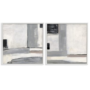 Stupell Industries Industrial Abstract Grey Geometric, 12" x 12" - 1 of 4