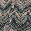 Campus Sutra Men Men's EcoLiva Olive Green Abstract Zig Zag Shirt - 4 of 4