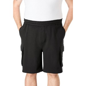 KingSize Men's Big & Tall Fleece 10" Cargo Shorts - 1 of 4