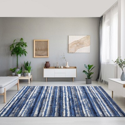 WhizMax Area Rug Boho Rug Washable Area Rug Moroccan Bohemian Farmhouse Rug Geometric Floor Carpet