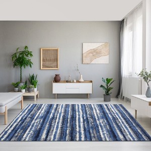 WhizMax Area Rug Boho Rug Washable Area Rug Moroccan Bohemian Farmhouse Rug Geometric Floor Carpet - 1 of 4
