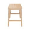 Plank+Beam 18" Solid Wood Smythe Dining Table Height Stool - 3 of 4