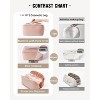Travel Makeup Bag,Large Capacity Cosmetic Bags for Women,Waterproof Portable Pouch Open Flat Toiletry Bag - 4 of 4