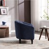 CAVINAS Modern Barrel Chair, Living Room Accent Chair, Decorative Armchair with Thick Cushions and Pillows, Comfy Single Sofa Chair with Wooden Legs - 4 of 4