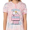 Peanuts Women's Snoopy Chill Vibes Nightgown Sleep Pajama Shirt For Adults Multicolored - 2 of 4