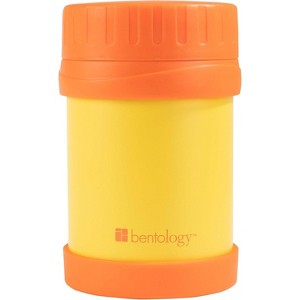 Bentology Stainless Steel Insulated Lunch 13oz Jar – Leak-Proof Container for Hot & Cold Food - BPA Free - Fits Most Lunch Boxes - Orange & Yellow - 1 of 3
