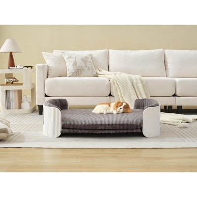 Lyngins Small Dog Bed Sofa,5" Elevated Pet Couch with Breathable Design and Washable Cover for Indoor and Outdoor