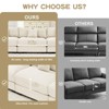 Aukfa Oversized 92" Modular Sectional Sofa with 1 Ottoman, Cream Corduroy, Thick Armrests, Ergonomic Cushions, Easy Assembly for Living Room - 4 of 4