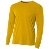 Hardcore mens long-sleeve UV sun protection T-shirt | Light weight loose fitting quick-dry rash guard water shirt for swimming - 3 of 4