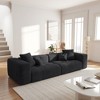 WJShome Modern Modular Sectional Sofa,104" Cloud Couch with Deep Seat, Linen Upholstered Loveseat Couch with Pillow for Small Spaces - 2 of 4