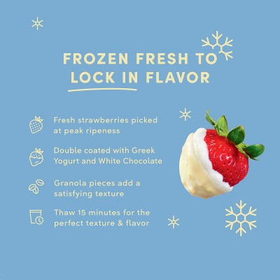 Tru Fru White Chocolate Strawberries Greek Yogurt with Granola - 8oz