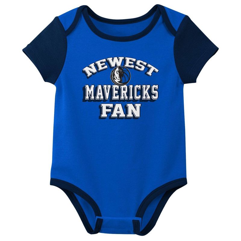 NBA Dallas Mavericks Infant Boys&#39; 3pk Bodysuit Set, 2 of 5