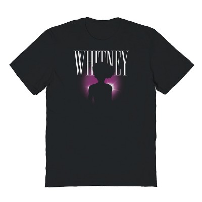 Whitney Houston Men's Silhouette Short Sleeve Graphic Cotton T-Shirt