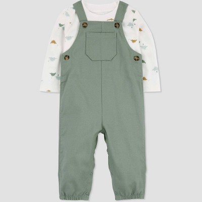 Image of Carter's Just One You® Baby Boys' Top & Overalls Set - Green 3M