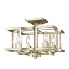 Golden Lighting Bellare 4-Light Semi-flush/Pendant in White Gold - 4 of 4