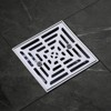 WOWOW 4.5 in. Floor Drain with Square Stainless Steel Screw-Tite Strainer - 2 of 4