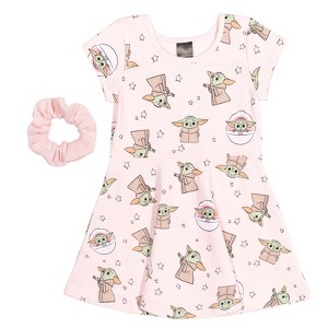 Star Wars Baby Yoda French Terry Skater Dress Infant to Big Kid - 1 of 4