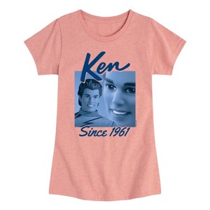 Girls' - Barbie - Ken Since 1961 Fitted Short Sleeve Graphic T-Shirt - 1 of 3