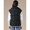 INSPIRE CHIC Women's Stand Collar Sleeveless Winter Lightweight Warm Padded Puffer Vest - 4 of 4