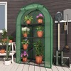 YARDSIGHT 4-Tier Mini Greenhouse Steel Frame and PE Cover Plastic Plant Rack Stand Green House with Plant Repotting Mat for Indoor & Outdoor Use - 2 of 4