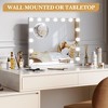 Vanity Mirror with Lights, Large Makeup Mirror, 3 Color Lighting Modes Tabletop, Fashion Bathroom Mirror for Dressing Room,Bedroom, Plug in - 3 of 4