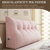 Bekrvio Corduroy Bed Wedge Pillow, Headboard Bolster Back Rest Cushion Pillow f Sofa Bed - 2 of 4