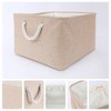 REGALWOVEN Storage Bin with Handles for Closet Organizing Clothes 2 Pcs - 2 of 4